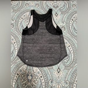 COPY - Lululemon Black Speckled Tank with Mesh Detail size 8